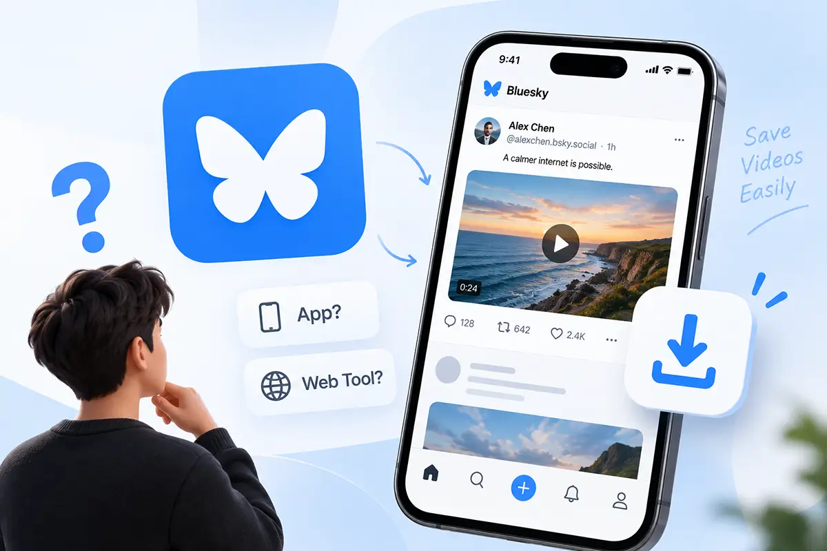 Bluesky Video Downloader: Do You Need an App or a Website?
